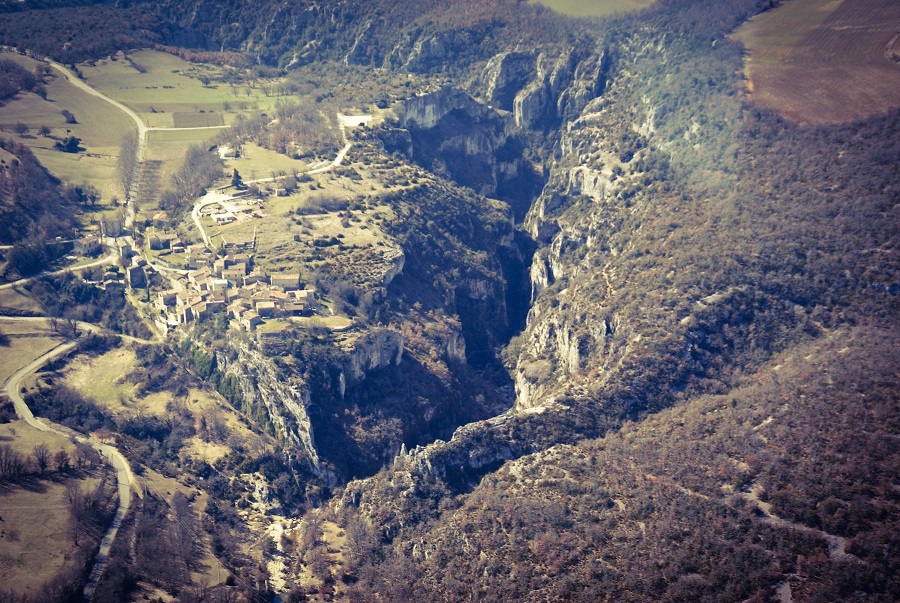 Le Calavon au niveau des gorges d'Oppedette