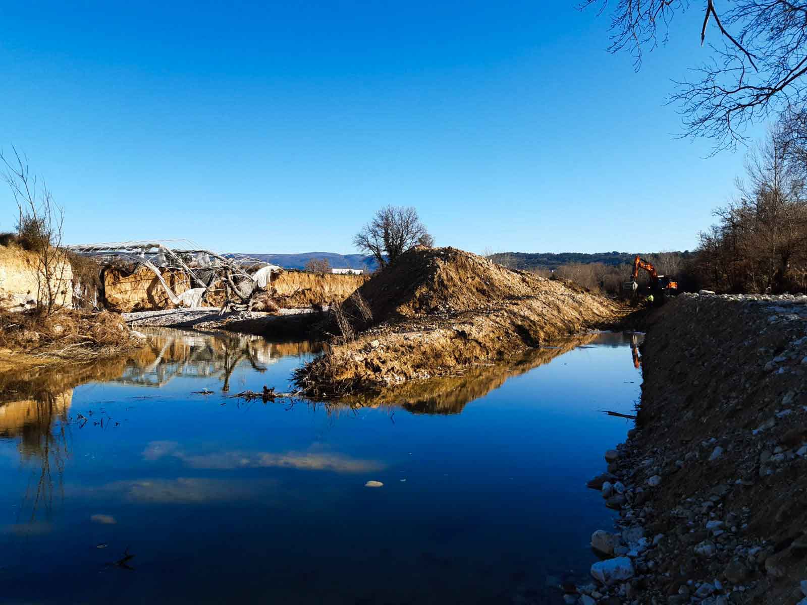 Post-crue : Démarrage des travaux sur le bassin Aptésien